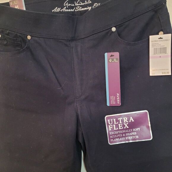 NWT GLORIA VANDERBILT SKIMMER CAPRIS SZ 6 - Picture 2 of 2